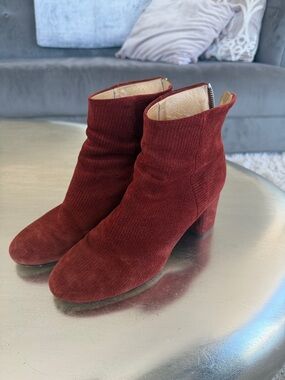 Rag & Bone Burnt Orange Suede Ankle Boots